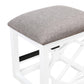 4998WHT - 3-Piece Pack Desks with Stool Set