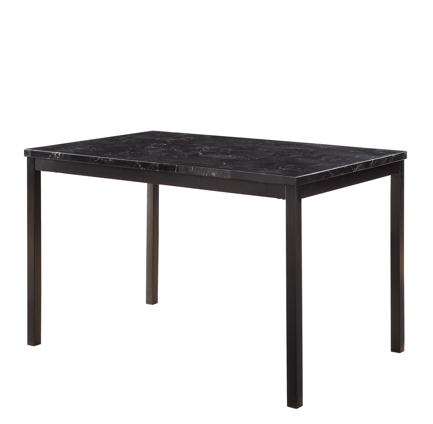 2601BK-48 - Dining Table, Faux Marble Top