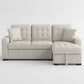 9816SN*2LLRC - (2)2-Piece Sectional with Right Chaise, Pull-out Bed and Hidden Storage