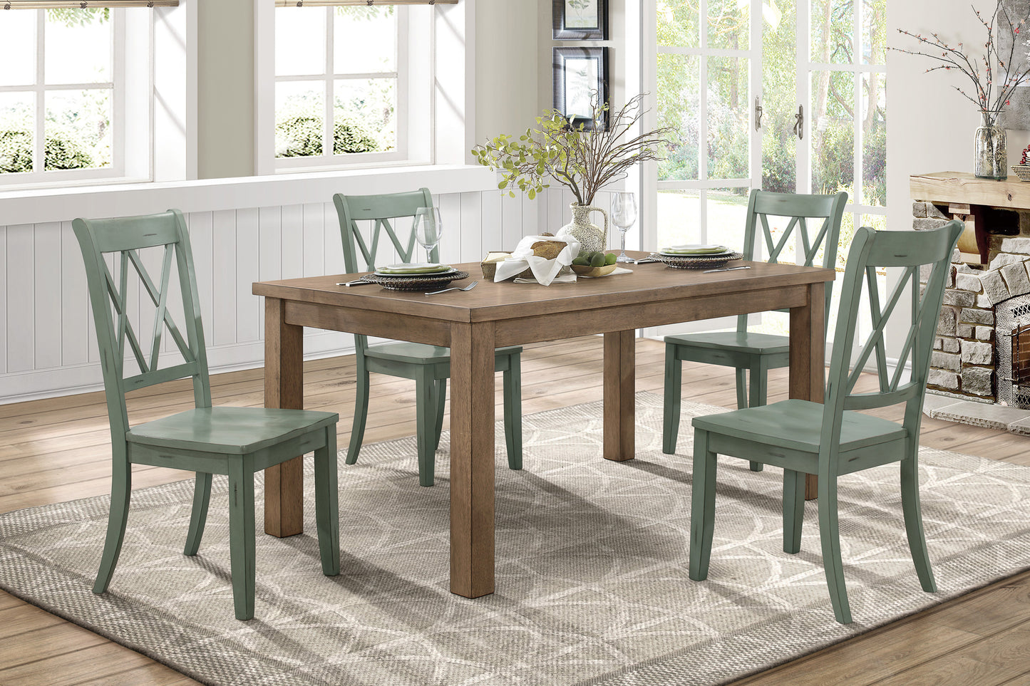 5516TLS - Side Chair, Teal