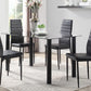 5538BK* - (2)Dining Table, Glass Top