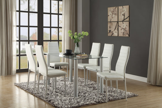 5538W* - (2)Dining Table, Glass Top
