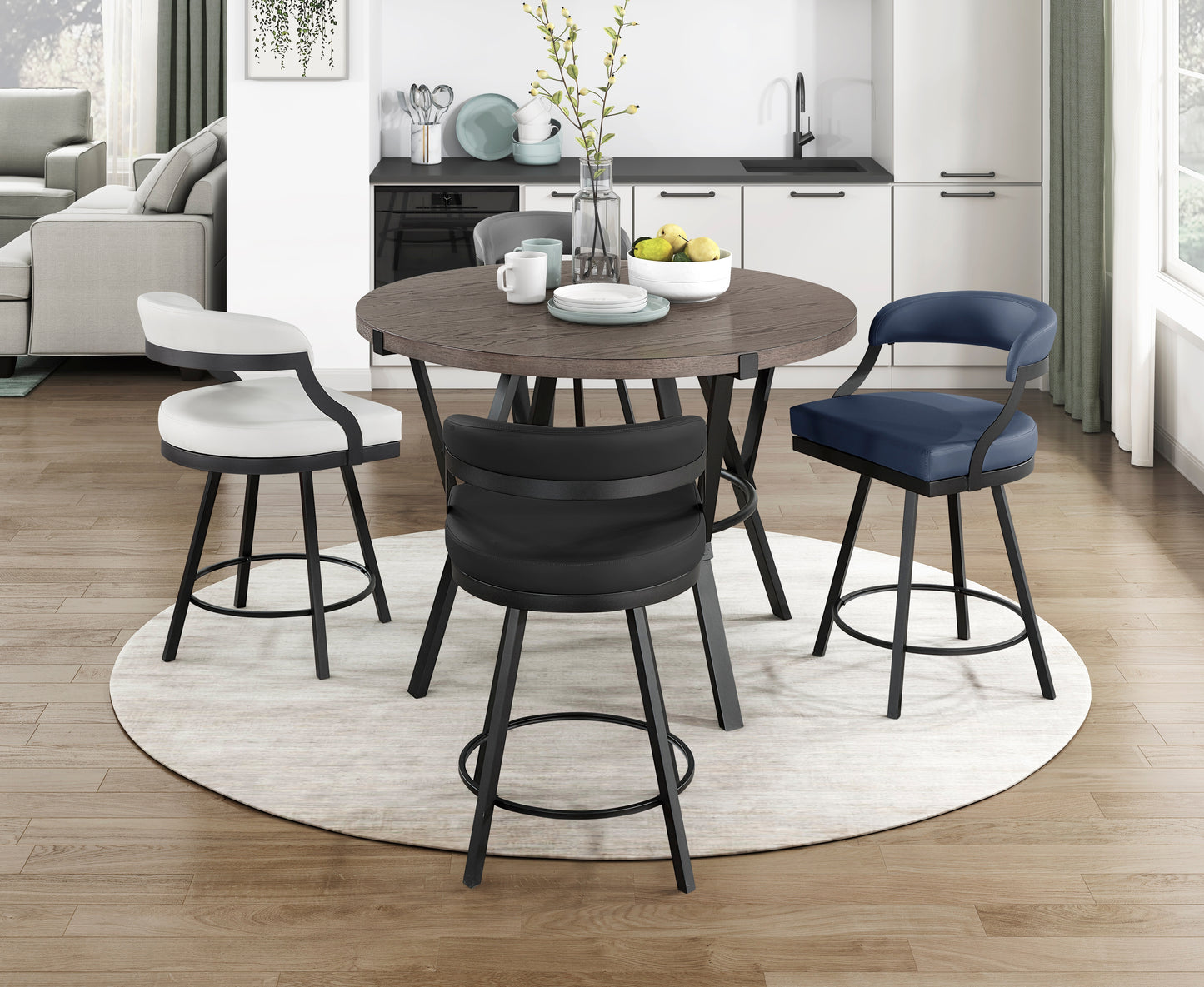 5565-24BK - Swivel Counter Height Chair