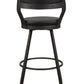 5566-29BK - Swivel Pub Height  Chair, Black