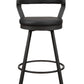 5566-29BK - Swivel Pub Height  Chair, Black