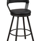 5566-29BK - Swivel Pub Height  Chair, Black