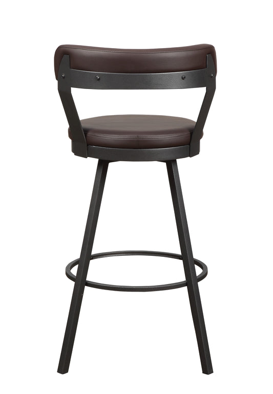 5566-29BR - Swivel Pub Height Chair, Brown