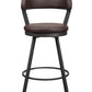 5566-29BR - Swivel Pub Height Chair, Brown
