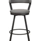 5566-29GY - Swivel Pub Height  Chair, Gray