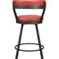 5566-29RD - Swivel Pub Height Chair, Red