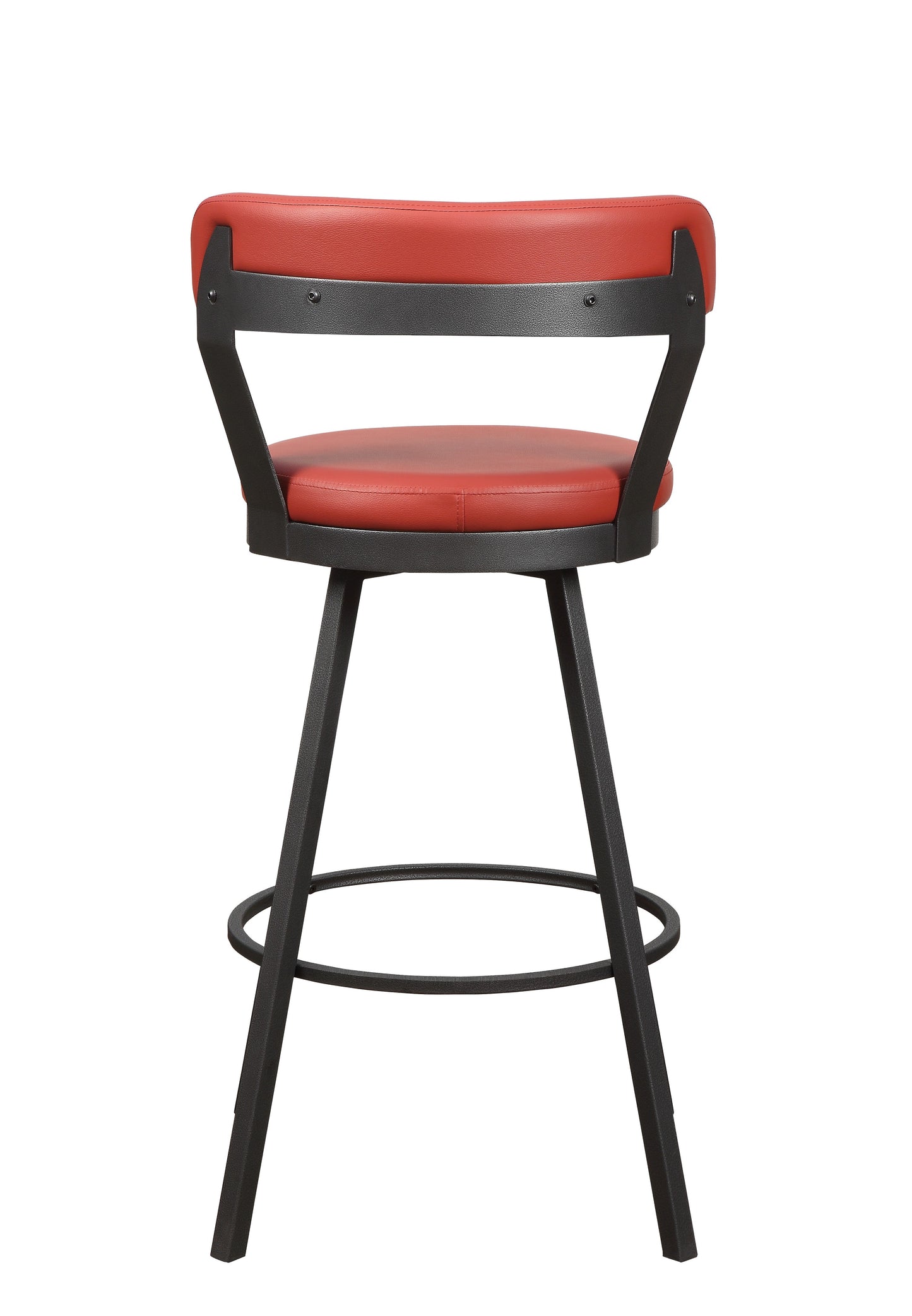 5566-29RD - Swivel Pub Height Chair, Red