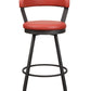 5566-29RD - Swivel Pub Height Chair, Red