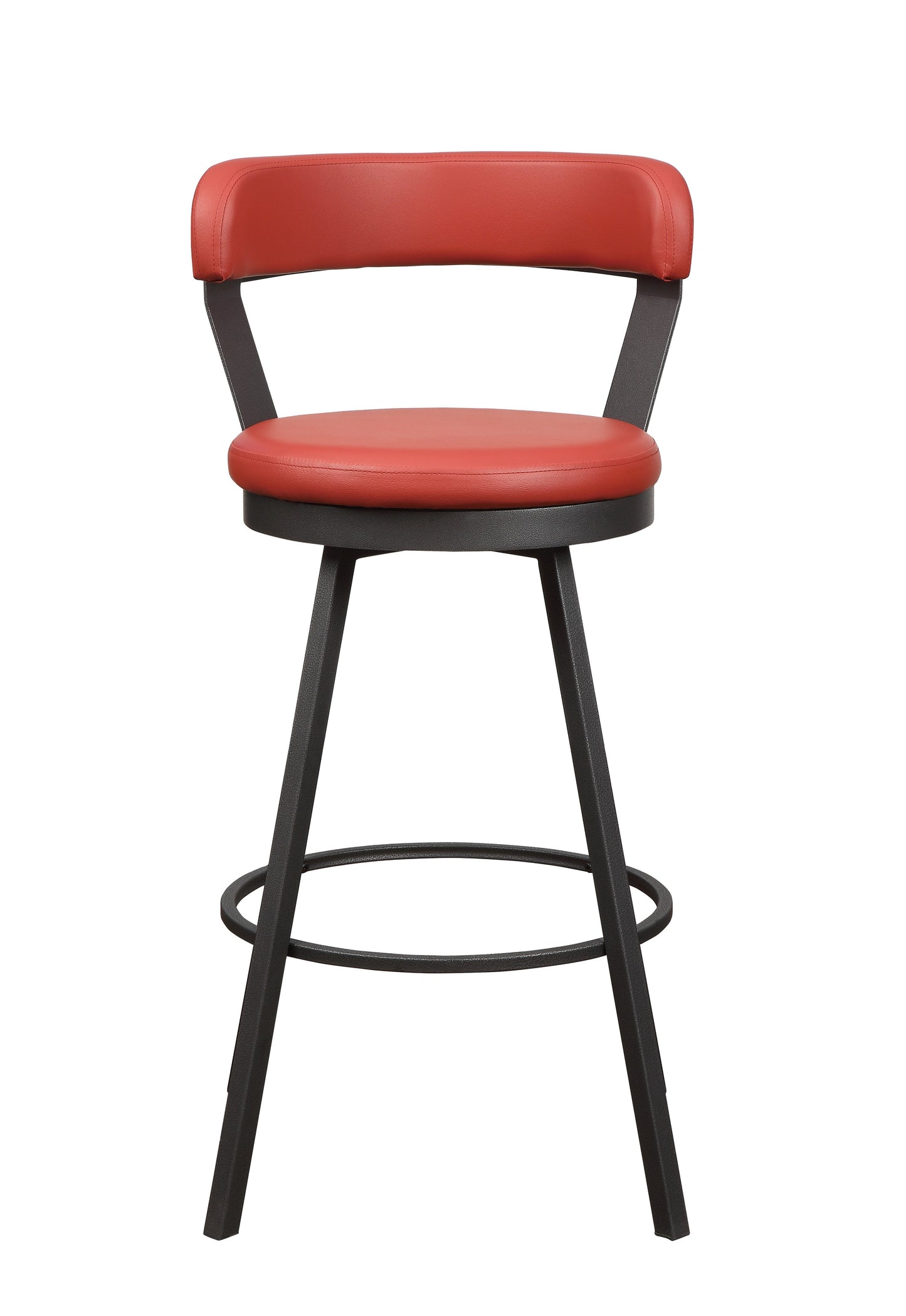 5566-29RD - Swivel Pub Height Chair, Red