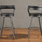 5566-29BK - Swivel Pub Height  Chair, Black
