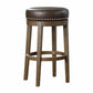 5681BRW-29 - Round Swivel Pub Height Stool, Brown