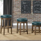5681GEN-24 - Round Swivel Counter Height Stool, Green