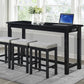 5713BK - 4-Piece Pack Counter Height Set