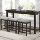 5713ES - 4-Piece Pack Counter Height Set