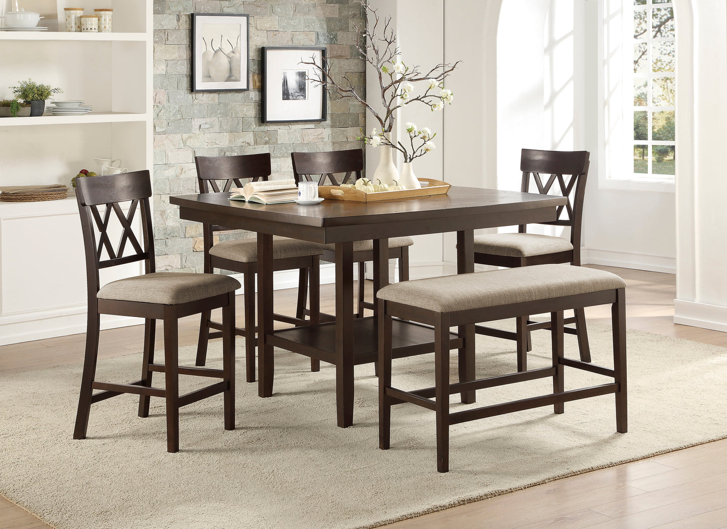 5716-24S2 - Counter Height Chair, Double X Back