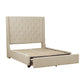 5877KBE-1EKDW* - (3)Eastern King Platform Bed with Storage Footboard