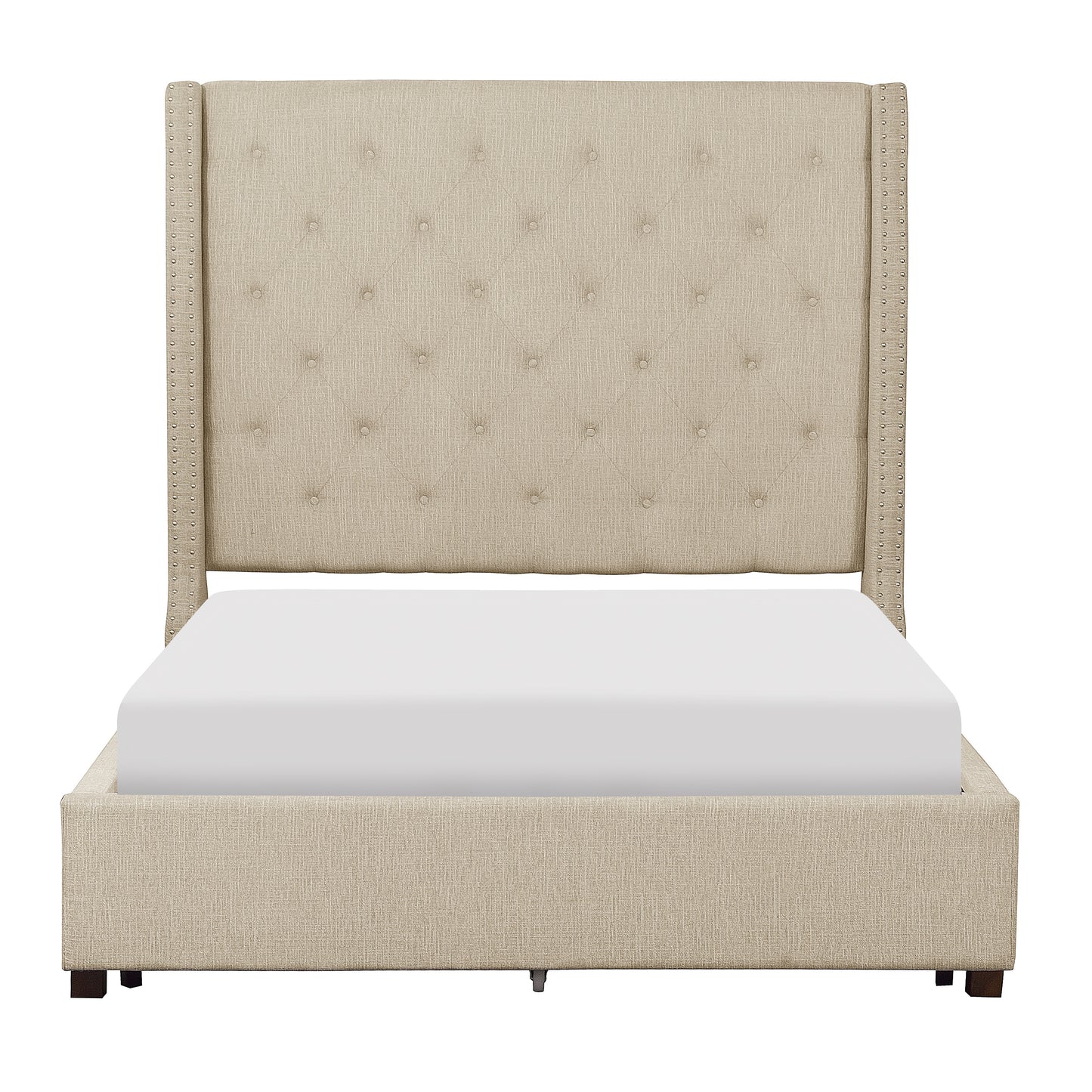 5877KBE-1EKDW* - (3)Eastern King Platform Bed with Storage Footboard