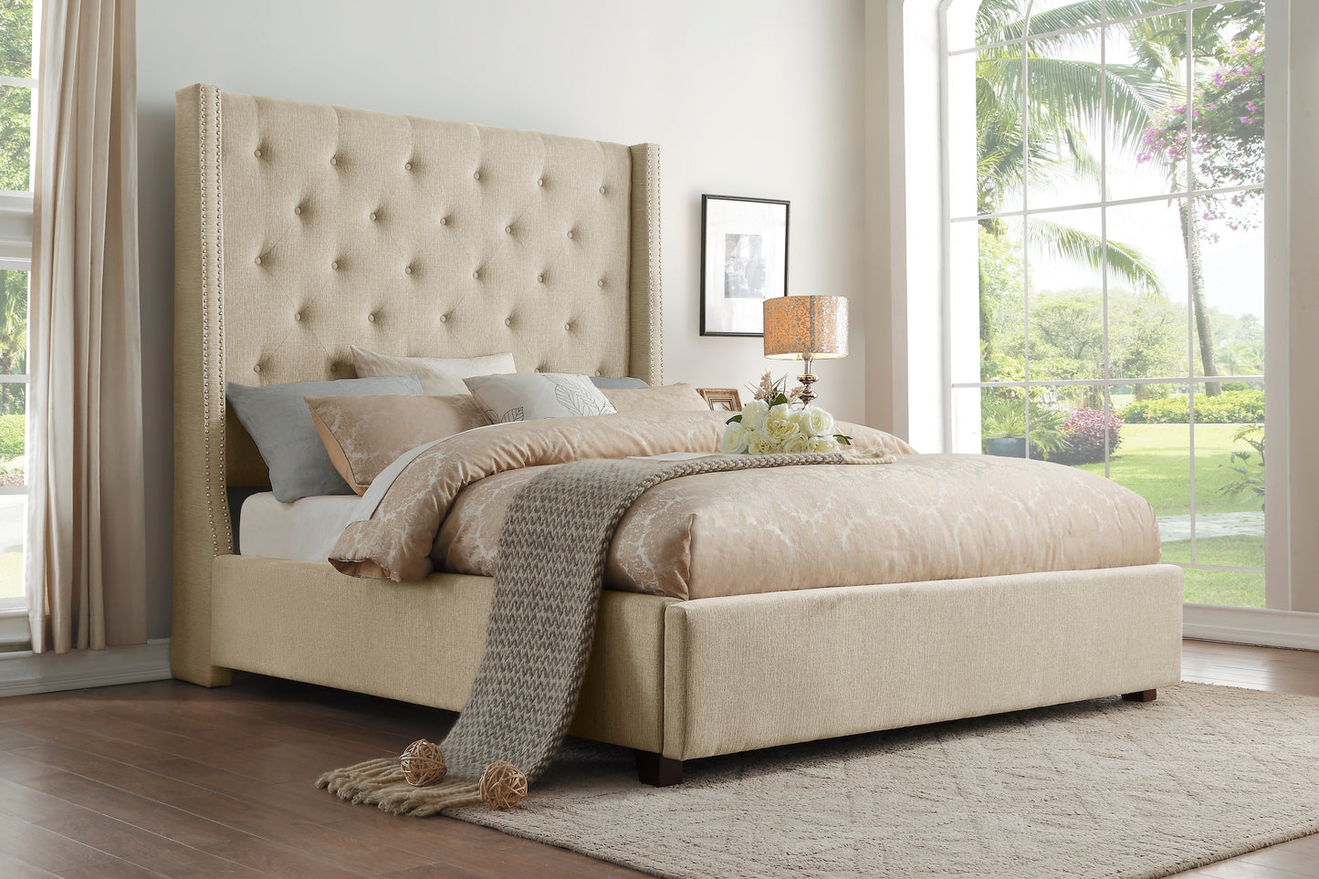 5877BE-1* - (2)Queen Platform Bed