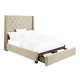 5877FBE-1DW* - (3)Full Platform Bed with Storage Footboard