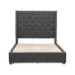 5877GY-1DW* - (3)Queen Platform Bed with Storage Footboard