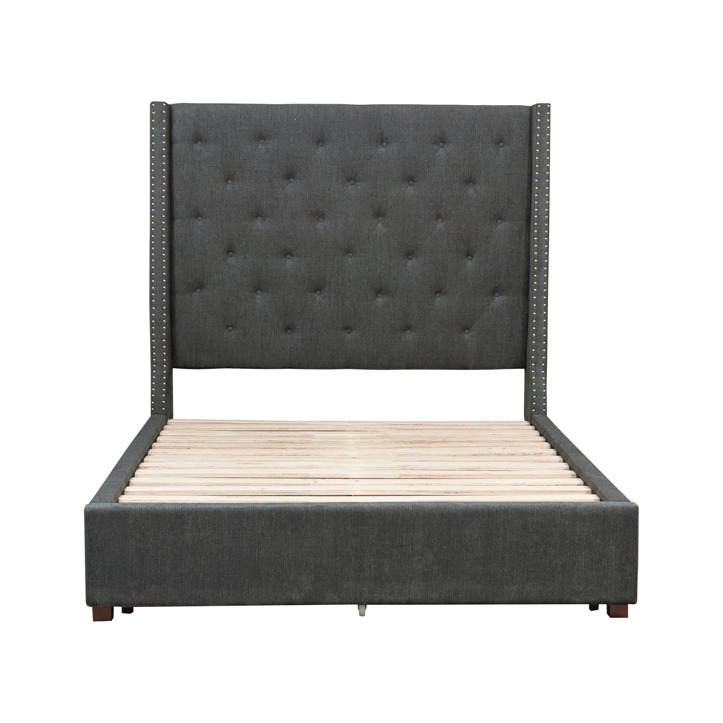 5877GY-1* - (2)Queen Platform Bed