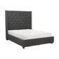 5877GY-1DW* - (3)Queen Platform Bed with Storage Footboard