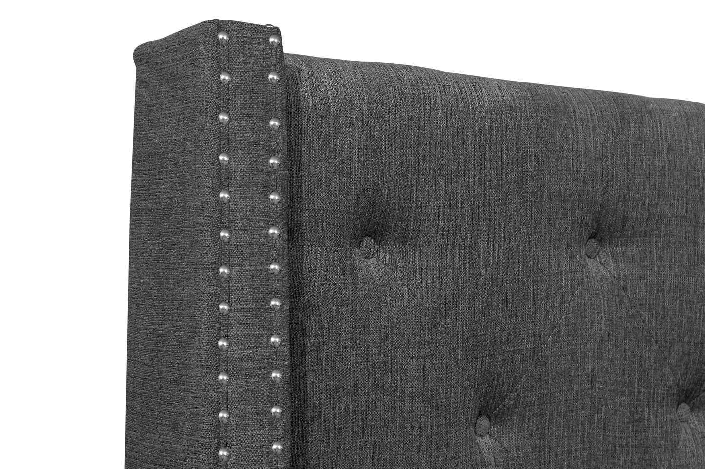 5877GY-1DW* - (3)Queen Platform Bed with Storage Footboard