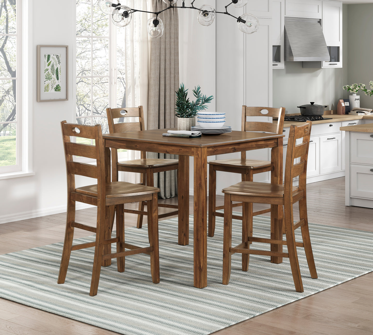 5891-36 - 5-Piece Pack Counter Height Set