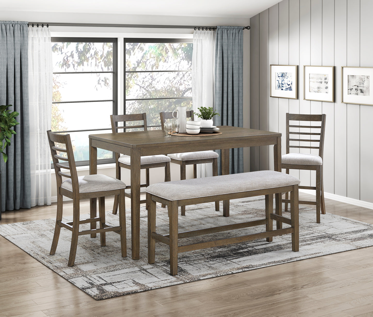 5987-36 - 6-Piece Pack Counter Height Set