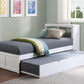 B2053BCW-1R* - (3) Twin Bookcase Bed with Twin Trundle