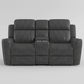 9515DGY-2 - Double Reclining Love Seat with Center Console