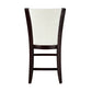 710-24W - Counter Height Chair, White Bi-Cast Vinyl