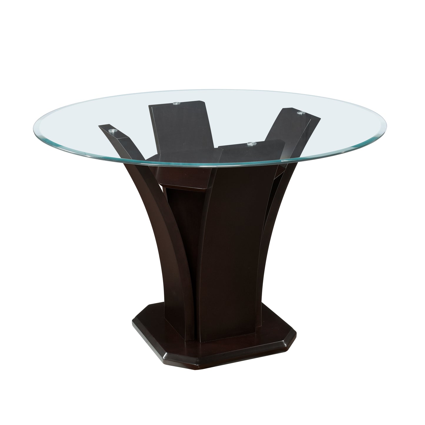 710-36RD* - (3)Round Counter Height Table, Glass Top