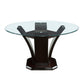 710-54* - (3)Round Dining Table, Glass Top