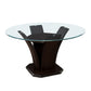 710-54* - (3)Round Dining Table, Glass Top