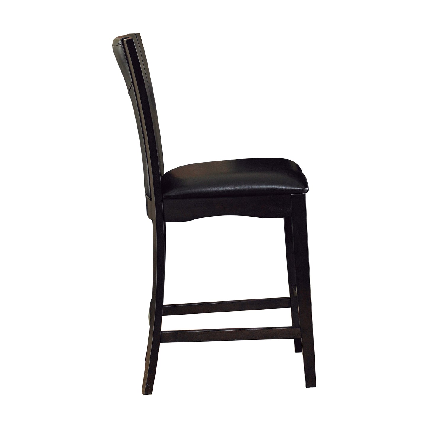 710-24 - Counter Height Chair, Dark Brown Bi-Cast Vinyl