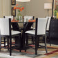 710-36RD* - (3)Round Counter Height Table, Glass Top