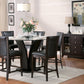 710-36RD* - (3)Round Counter Height Table, Glass Top