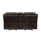 8206BRW*2 - 2pc Set: Sofa, Love