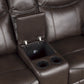 8206BRW*2 - 2pc Set: Sofa, Love