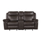 8206BRW*2 - 2pc Set: Sofa, Love
