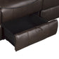 8206BRW*2 - 2pc Set: Sofa, Love