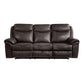 8206BRW*2 - 2pc Set: Sofa, Love