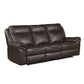 8206BRW*2 - 2pc Set: Sofa, Love
