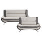 8219BEG*2 - 2pc Set: Sofa, Love