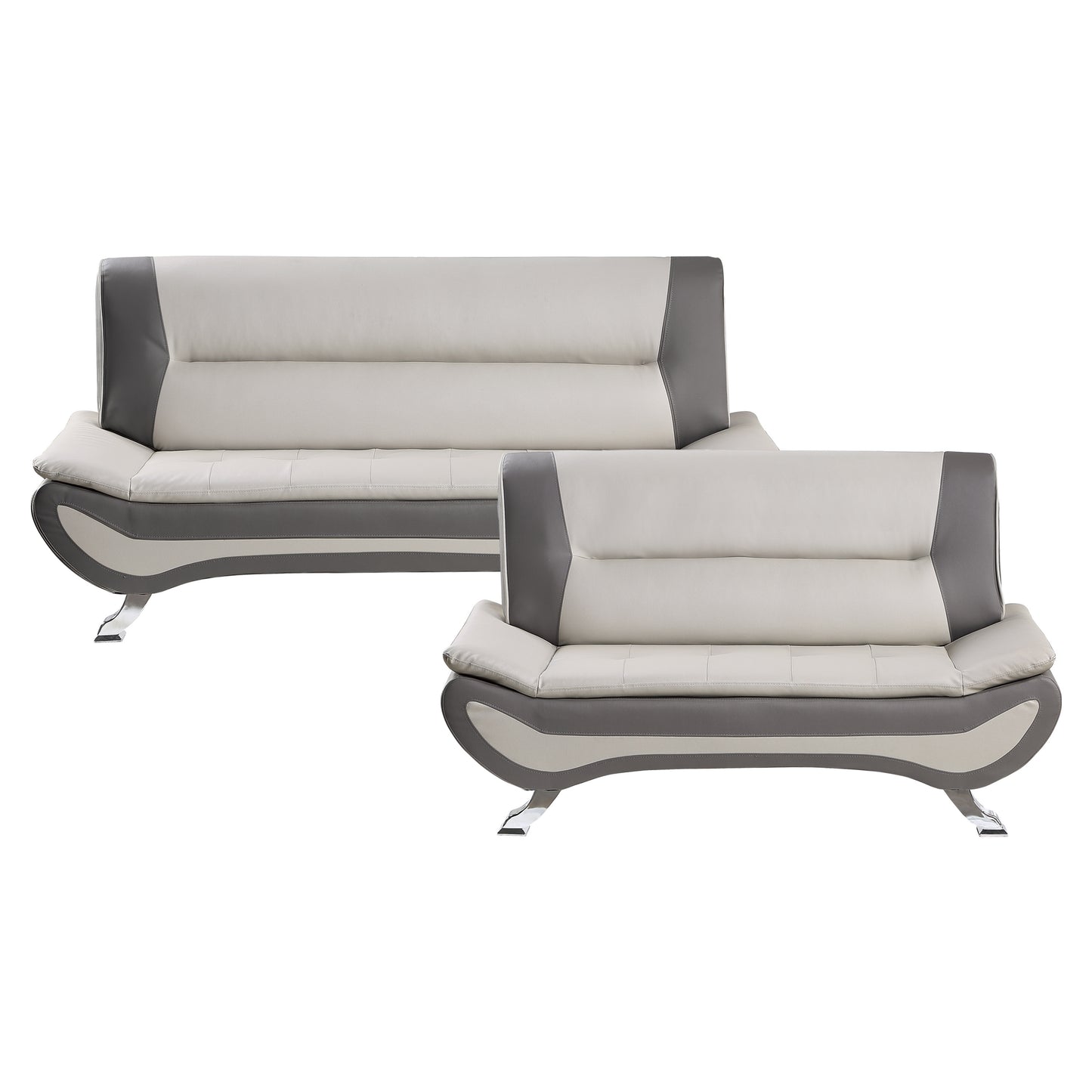 8219BEG*2 - 2pc Set: Sofa, Love